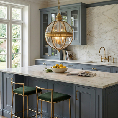 Aureford Glass Linear Pendant Light