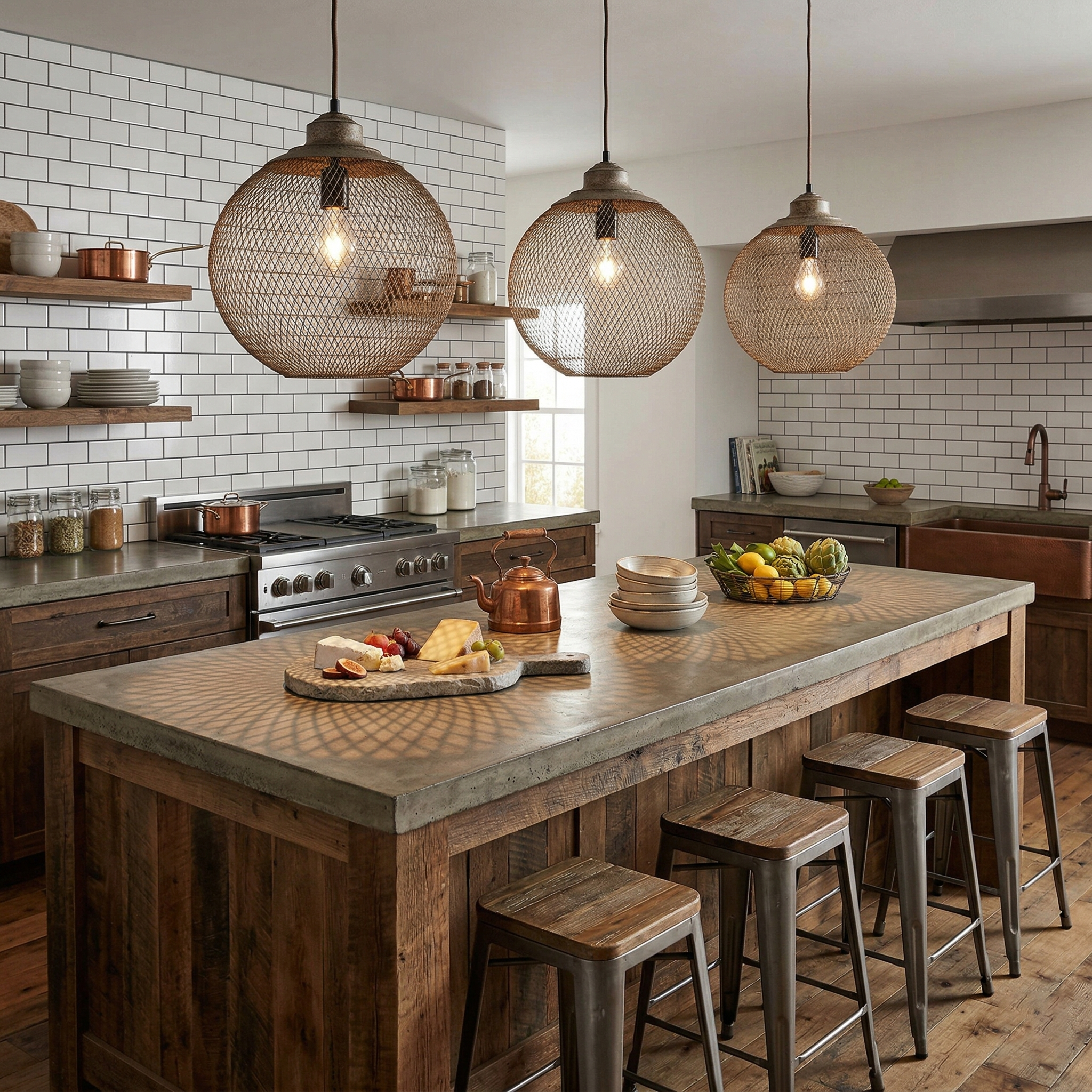 Wrencourt Mesh Pendant Light