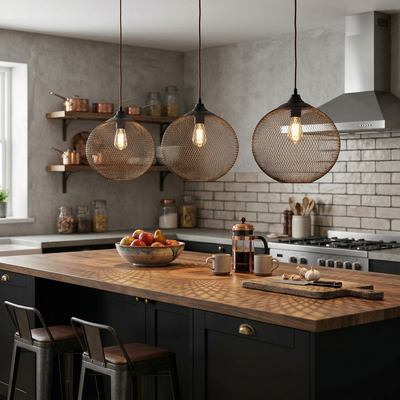 Wrencourt Mesh Pendant Light