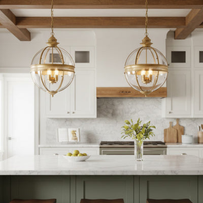Aureford Glass Linear Pendant Light