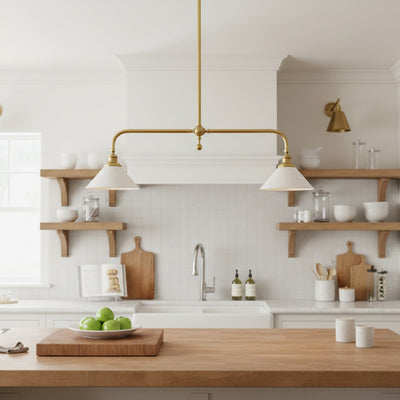 Bellwood Brass Linear Pendant Light