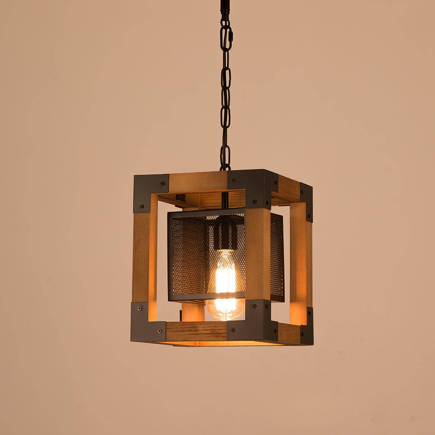 Grid Kitchen Island Rectangle Chandelier