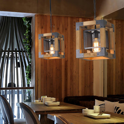 Grid Kitchen Island Rectangle Chandelier
