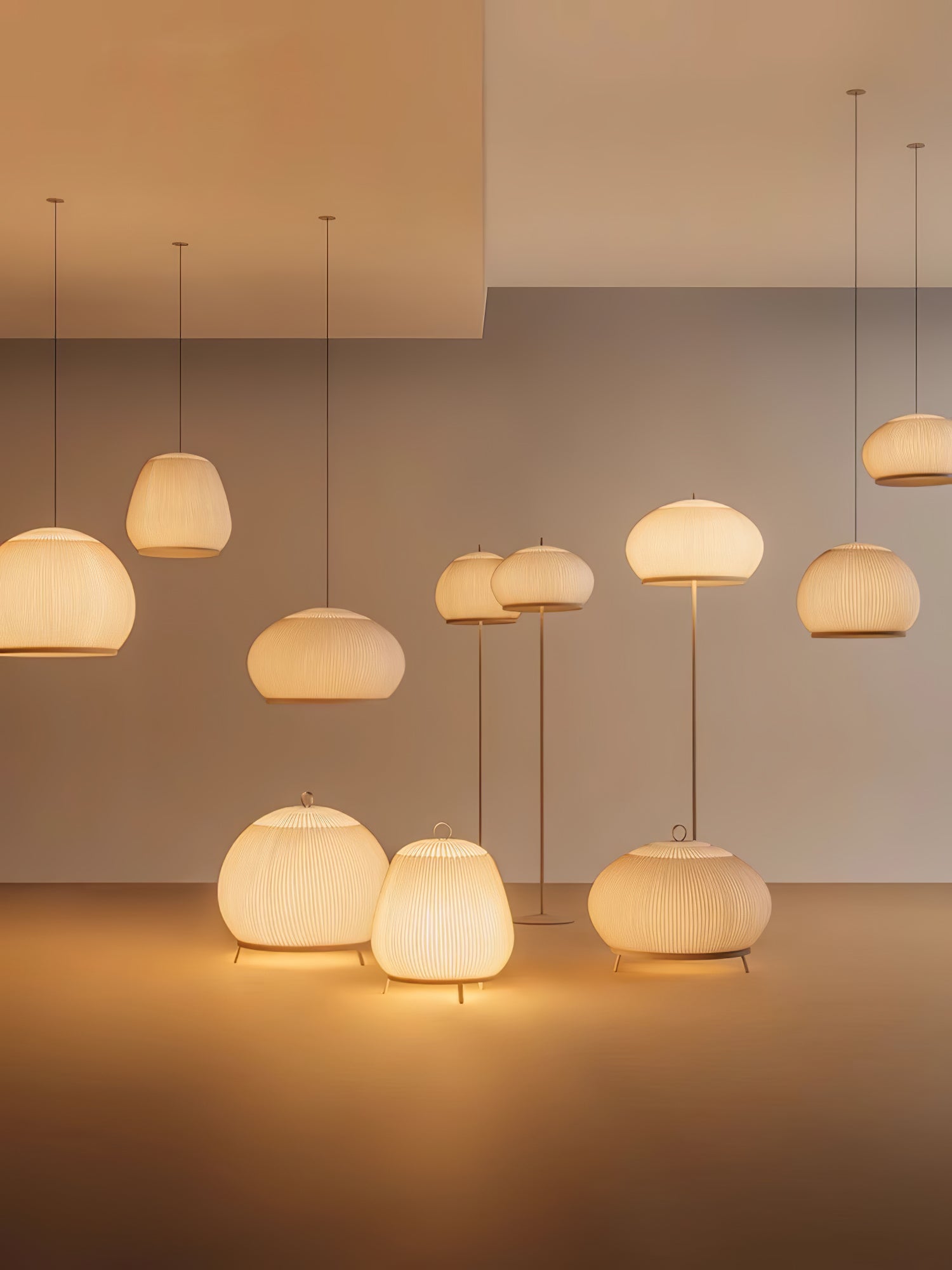 Lineiella Minimalist Fabric Pendant Light