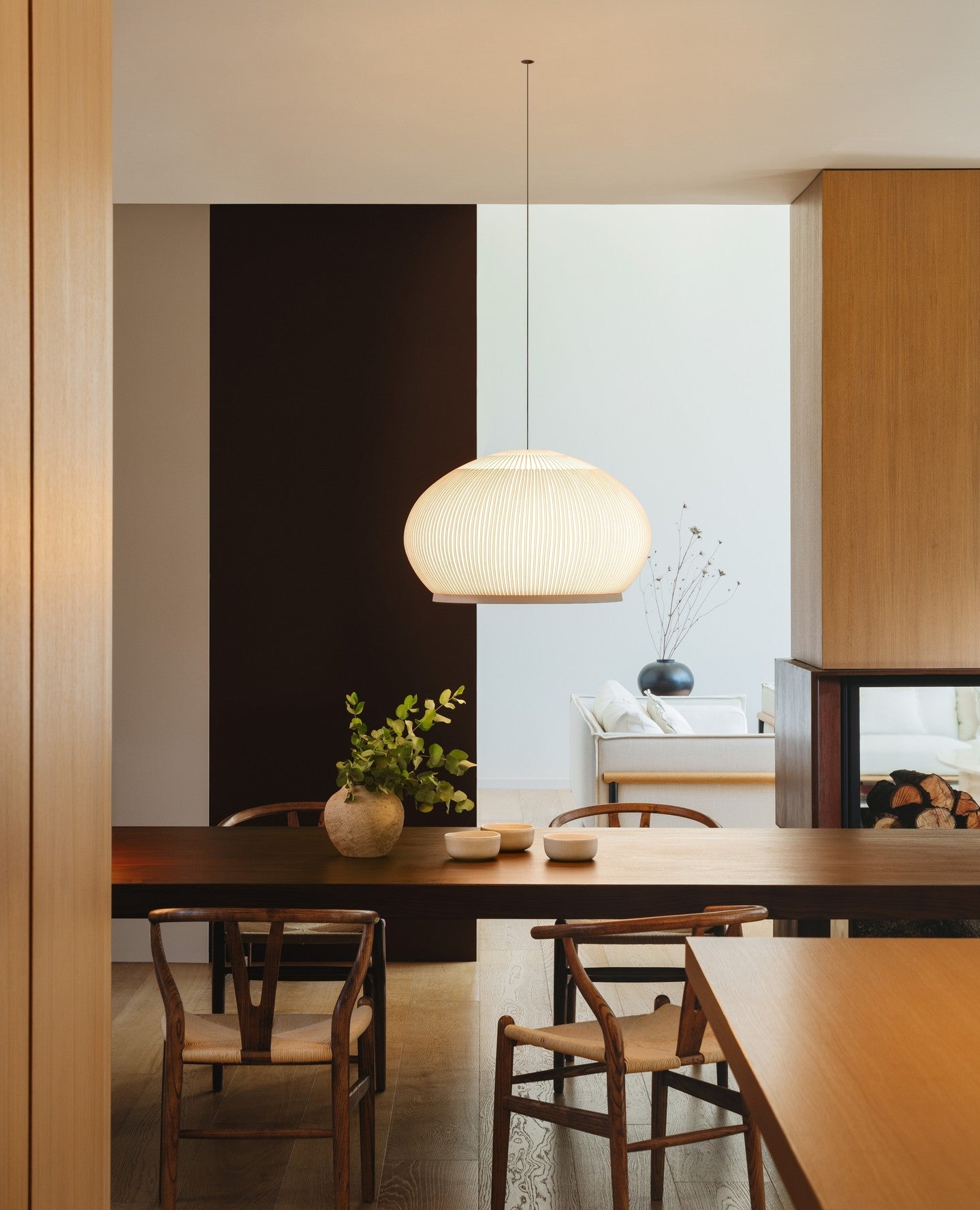 Lineiella Minimalist Fabric Pendant Light