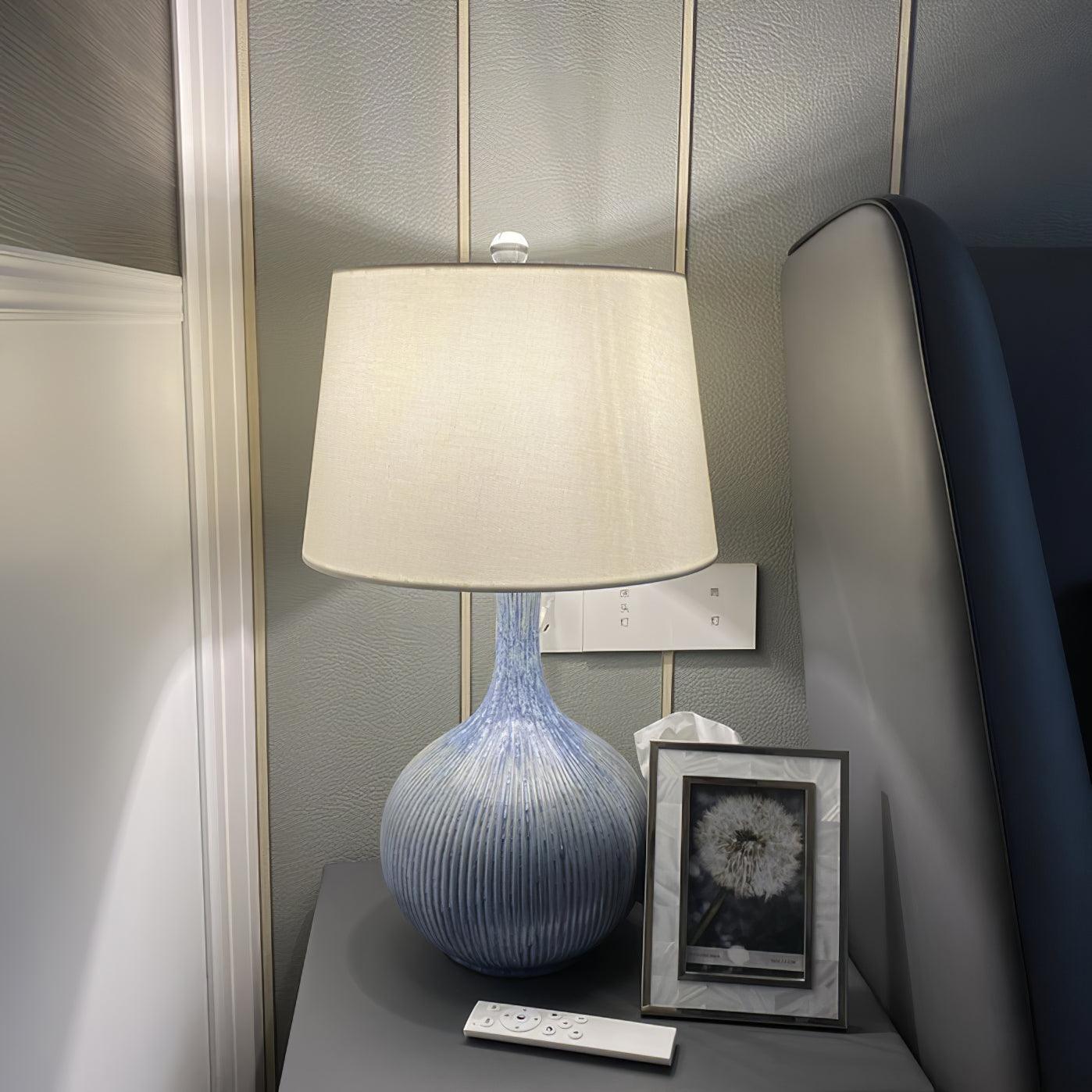 Deyra Ceramic Fabric Table Lamp