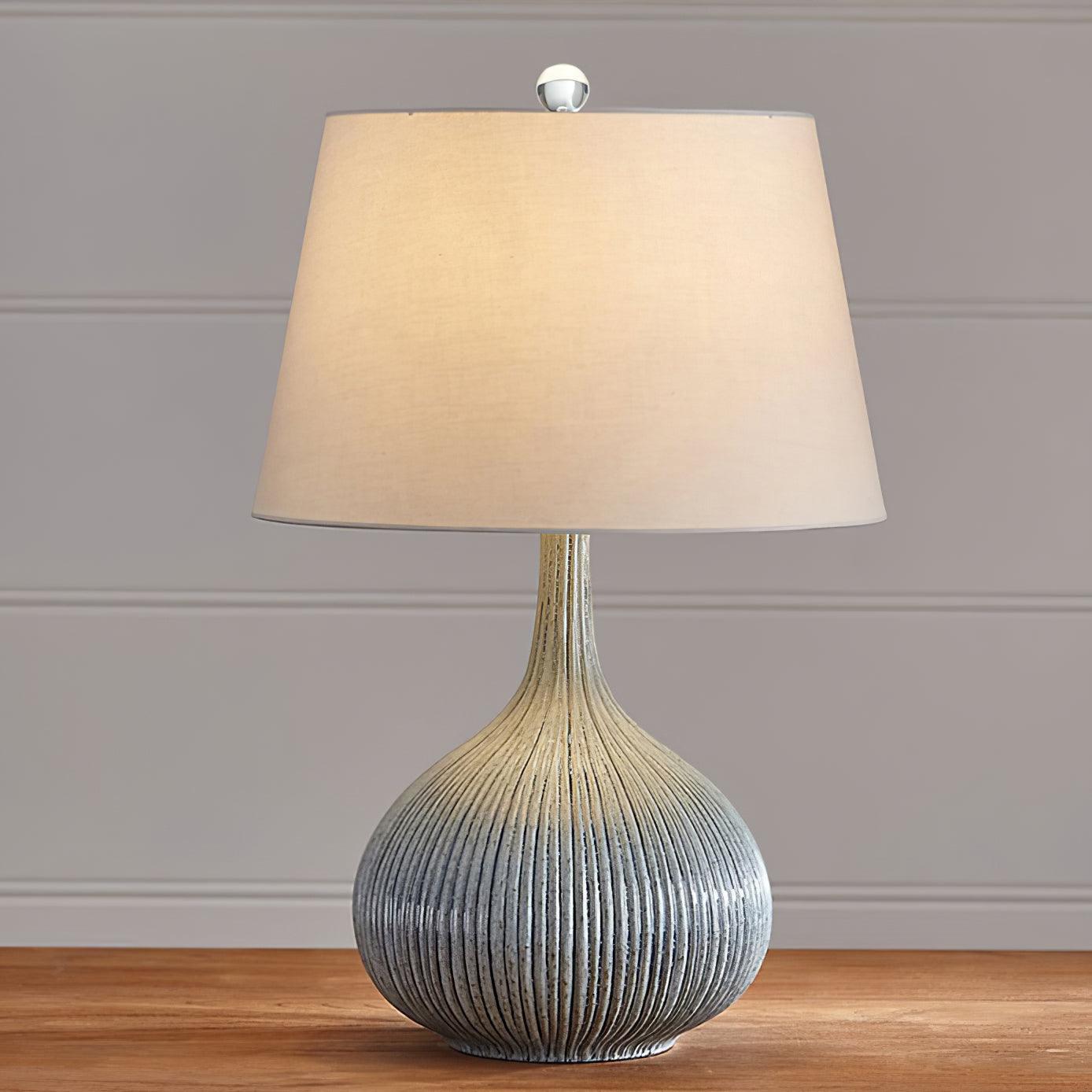 Deyra Ceramic Fabric Table Lamp