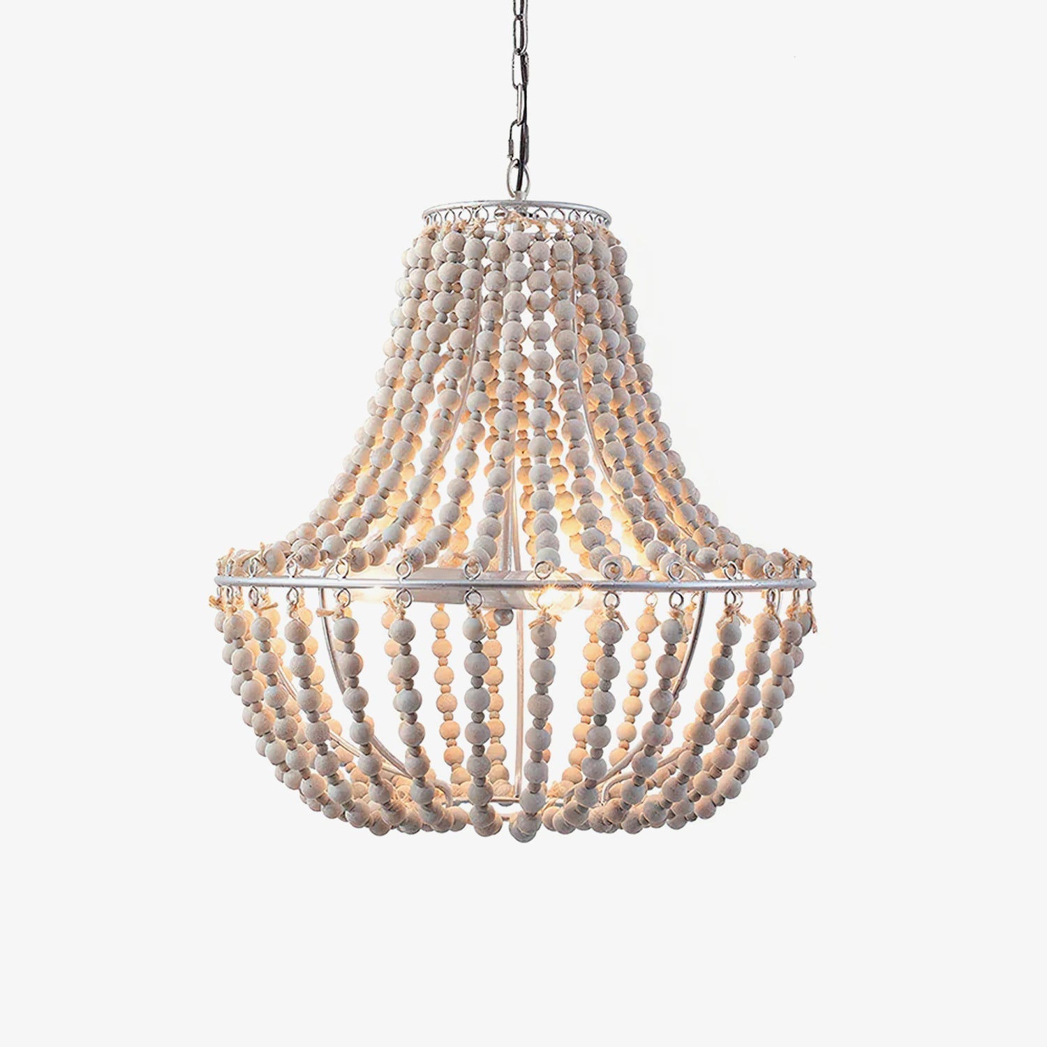 Aglo Chandelier Wood Organic Relaxed