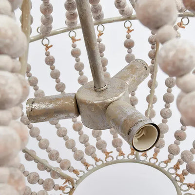 Aglo Chandelier Wood Organic Relaxed