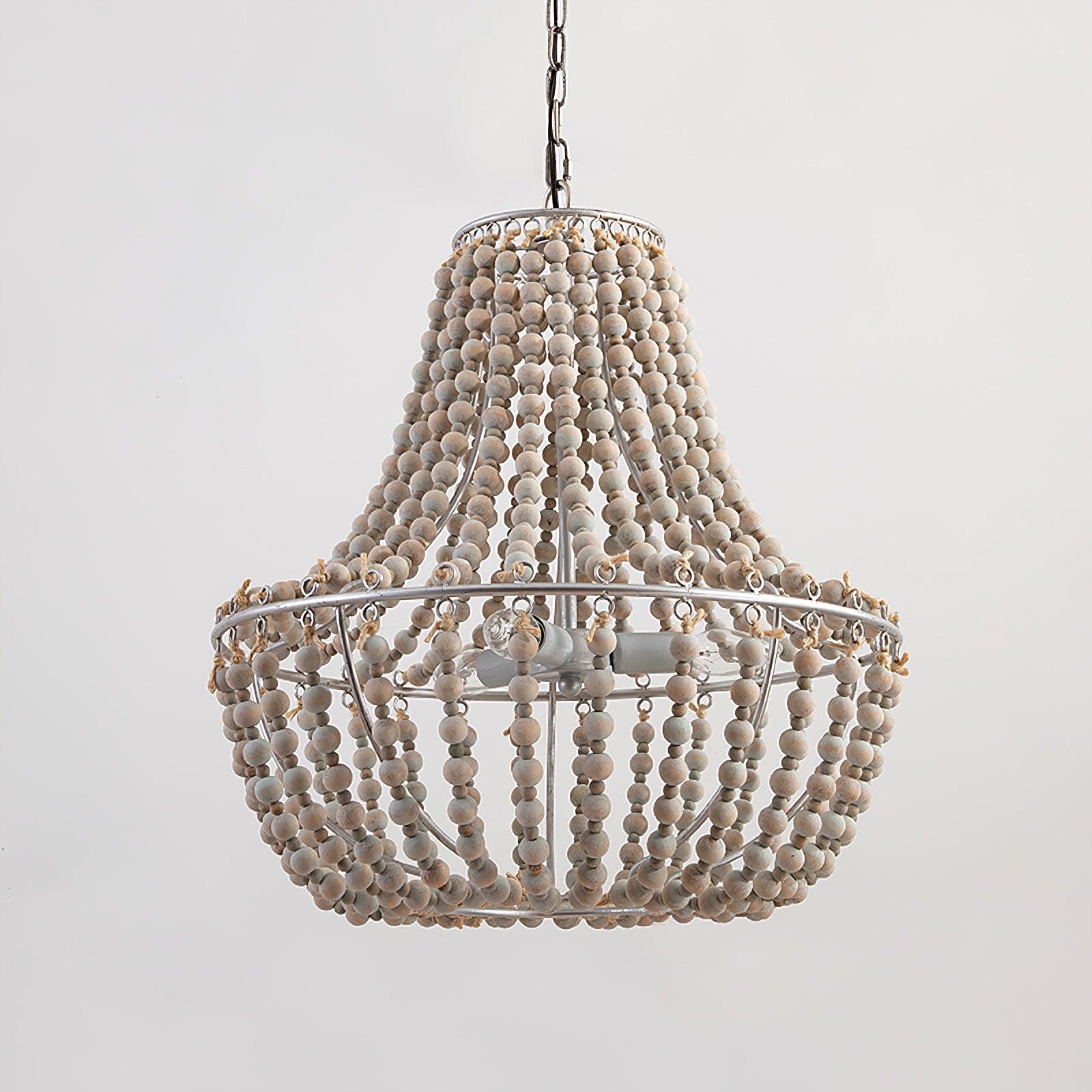 Aglo Chandelier Wood Organic Relaxed