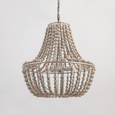Aglo Chandelier Wood Organic Relaxed