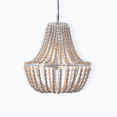 Aglo Chandelier Wood Organic Relaxed