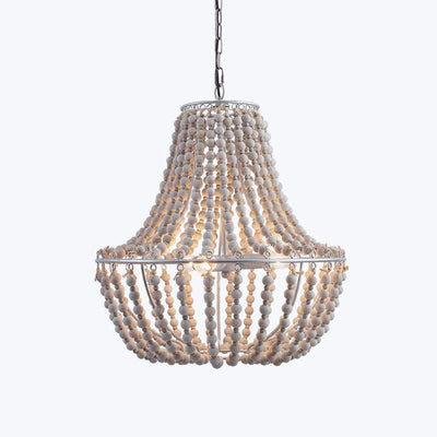 Aglo Chandelier Wood Organic Relaxed