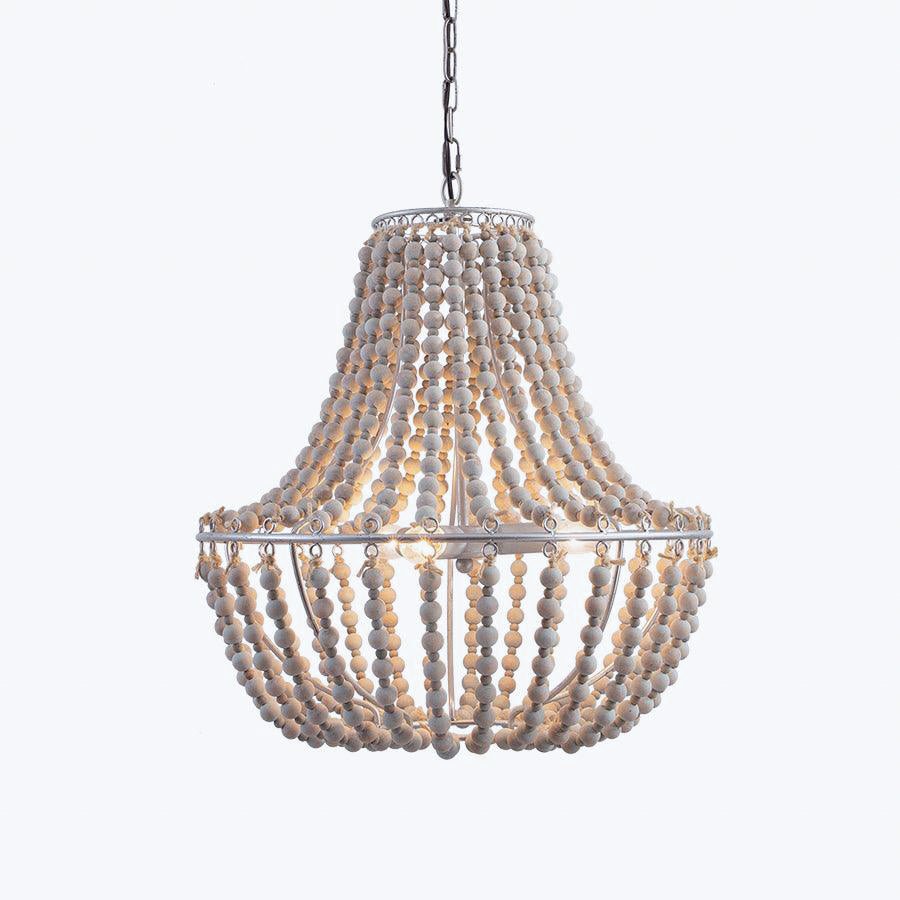 Aglo Chandelier Wood Organic Relaxed