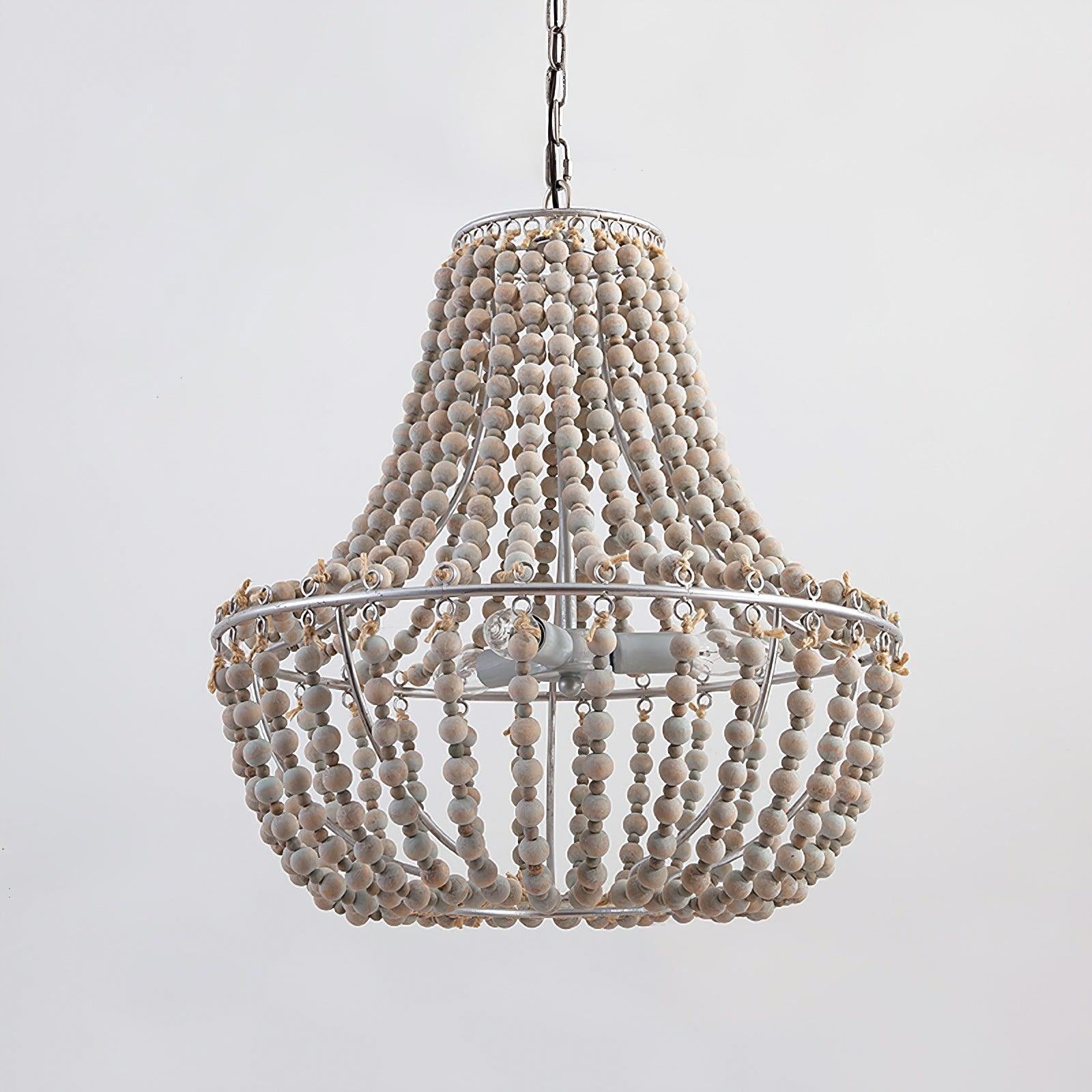 Aglo Chandelier Wood Organic Relaxed