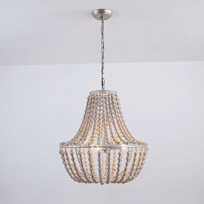 Aglo Chandelier Wood Organic Relaxed