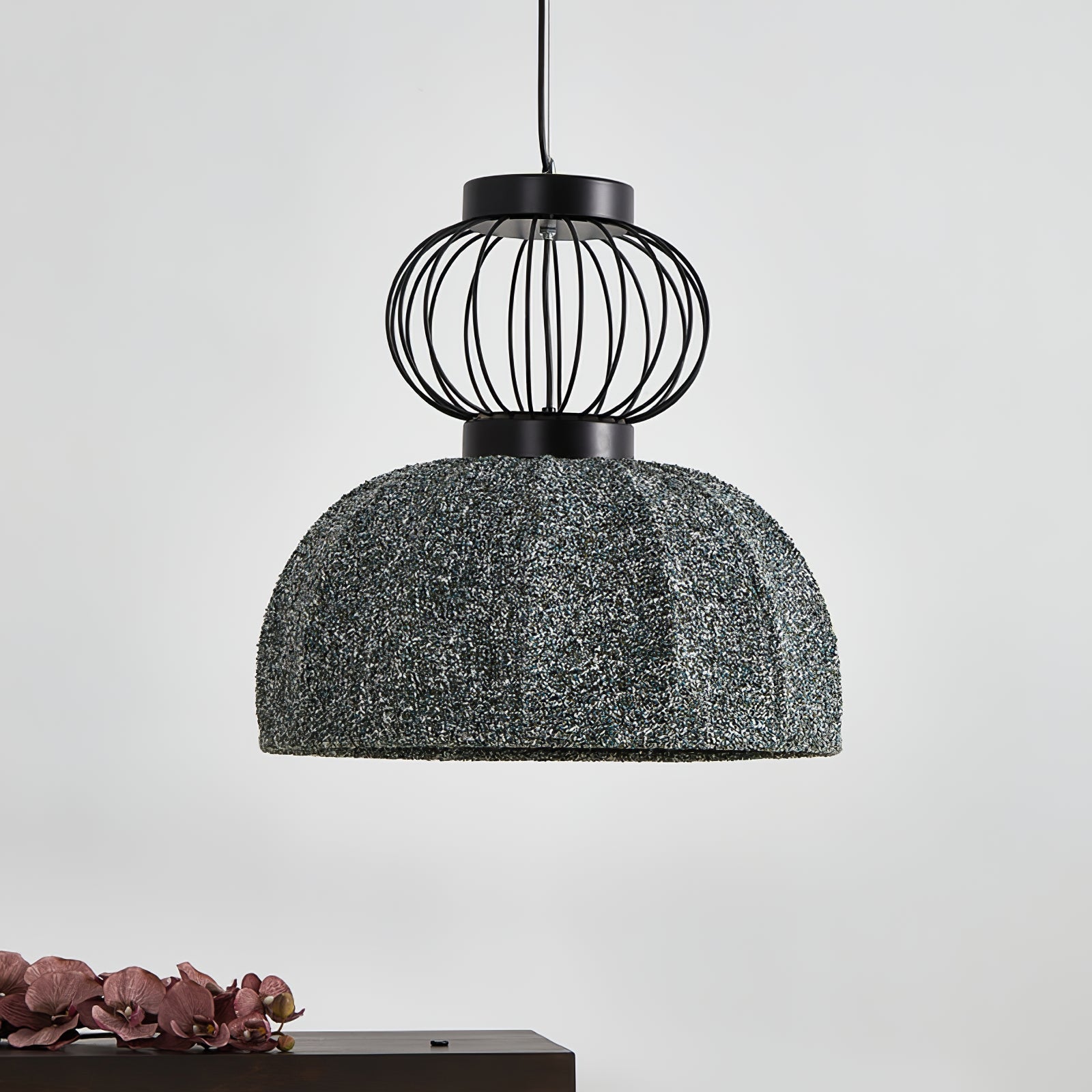 Forge Industrial Fabric Pendant Lamp