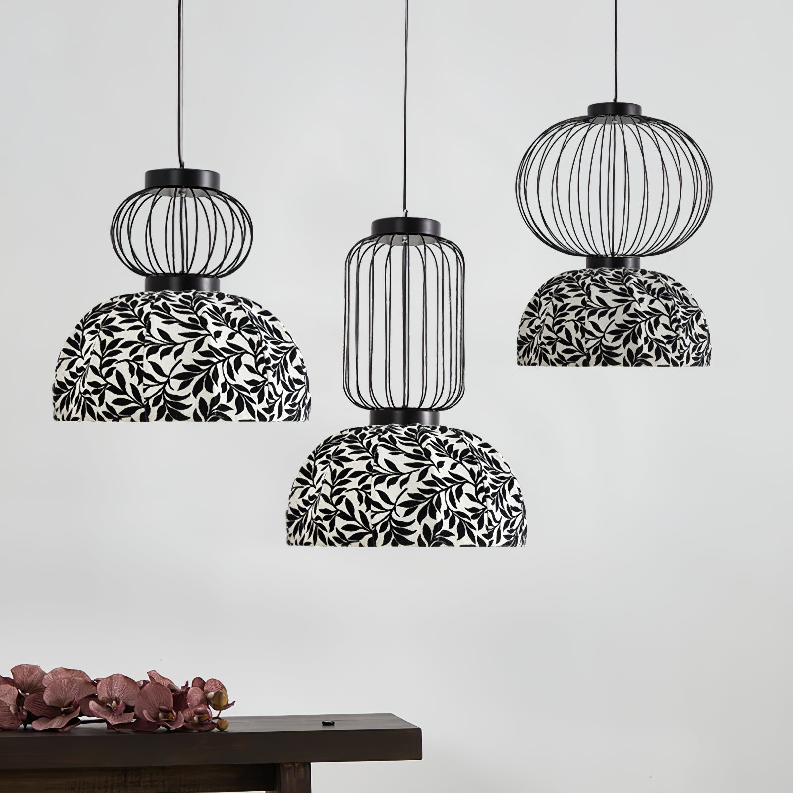 Forge Industrial Fabric Pendant Lamp