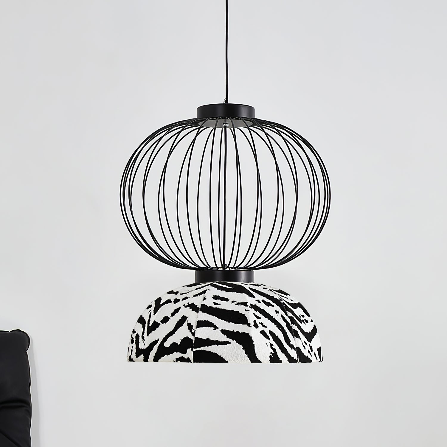 Forge Industrial Fabric Pendant Lamp