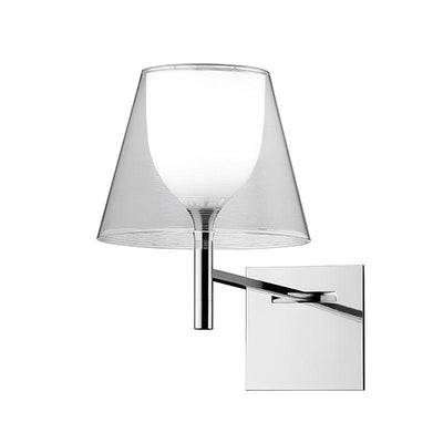 Orsore Chrome Prism Fabric Wall Lamp