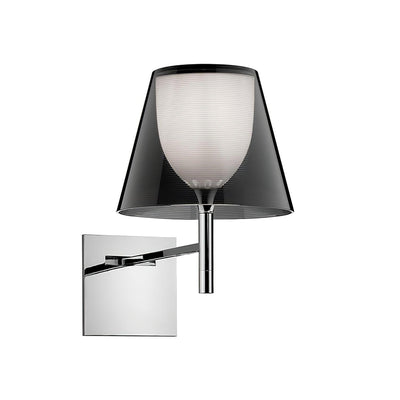 Orsore Chrome Prism Fabric Wall Lamp