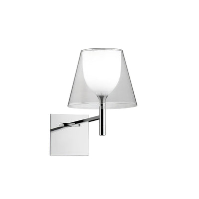 Orsore Chrome Prism Fabric Wall Lamp