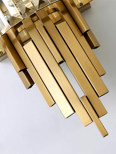 Voveliel Postmodern Luxury Crystal Glass Wall Lamp - Neutral Decor