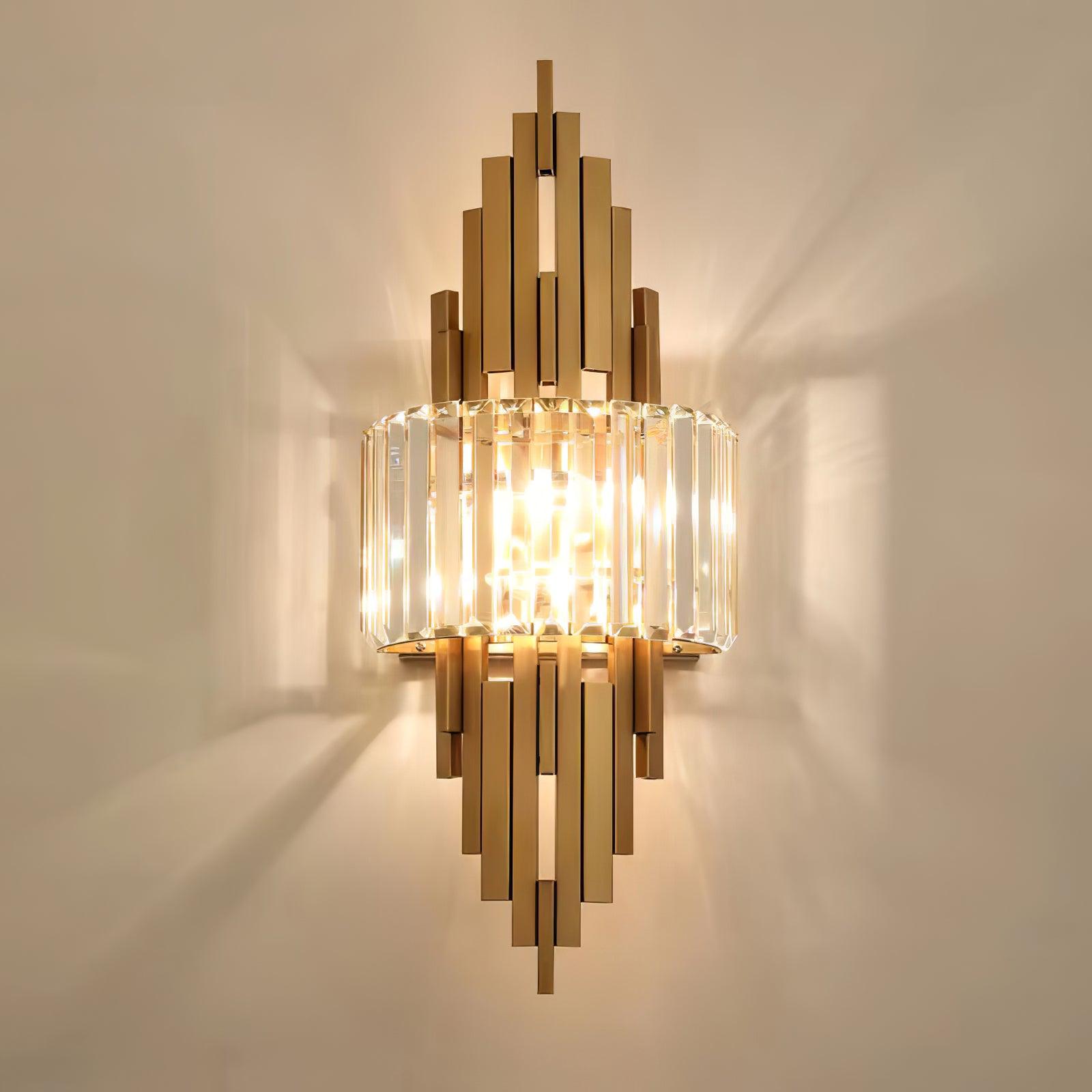 Voveliel Postmodern Luxury Crystal Glass Wall Lamp - Neutral Decor