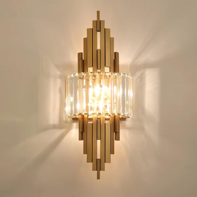 Voveliel Postmodern Luxury Crystal Glass Wall Lamp - Neutral Decor