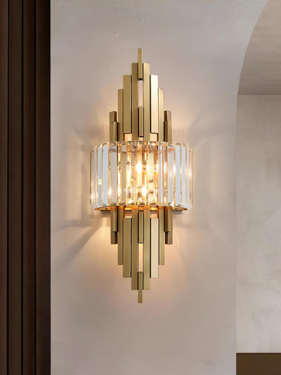 Voveliel Postmodern Luxury Crystal Glass Wall Lamp - Neutral Decor