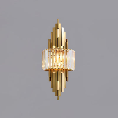 Voveliel Postmodern Luxury Crystal Glass Wall Lamp - Neutral Decor