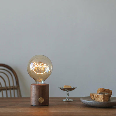 Altheil Retro Wooden Table Lamp