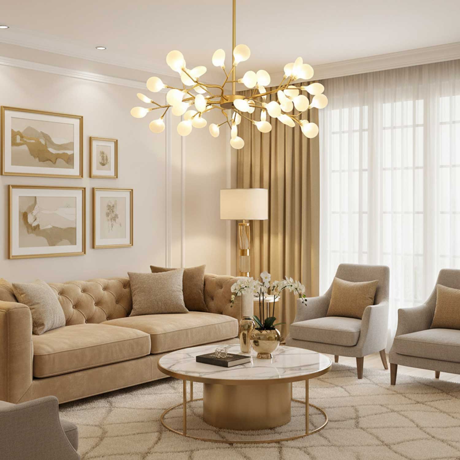 Aureview Firefly Sputnik Chandelier