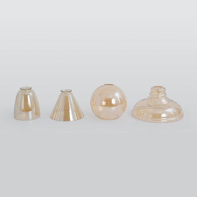 Arisha Industrial /Glass Pendant Light Dining Room - Neutral Decor