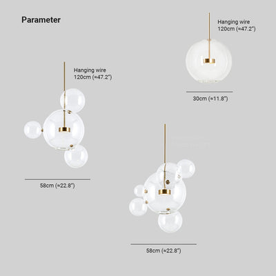 Valentina Modern Bubble Pendant Light - Neutral Decor