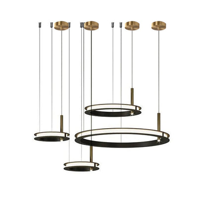 Virauian Chandelier Ring Layered Minimalist