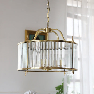 Havren Glass Drum Chandelier