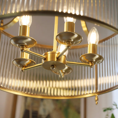 Havren Glass Drum Chandelier