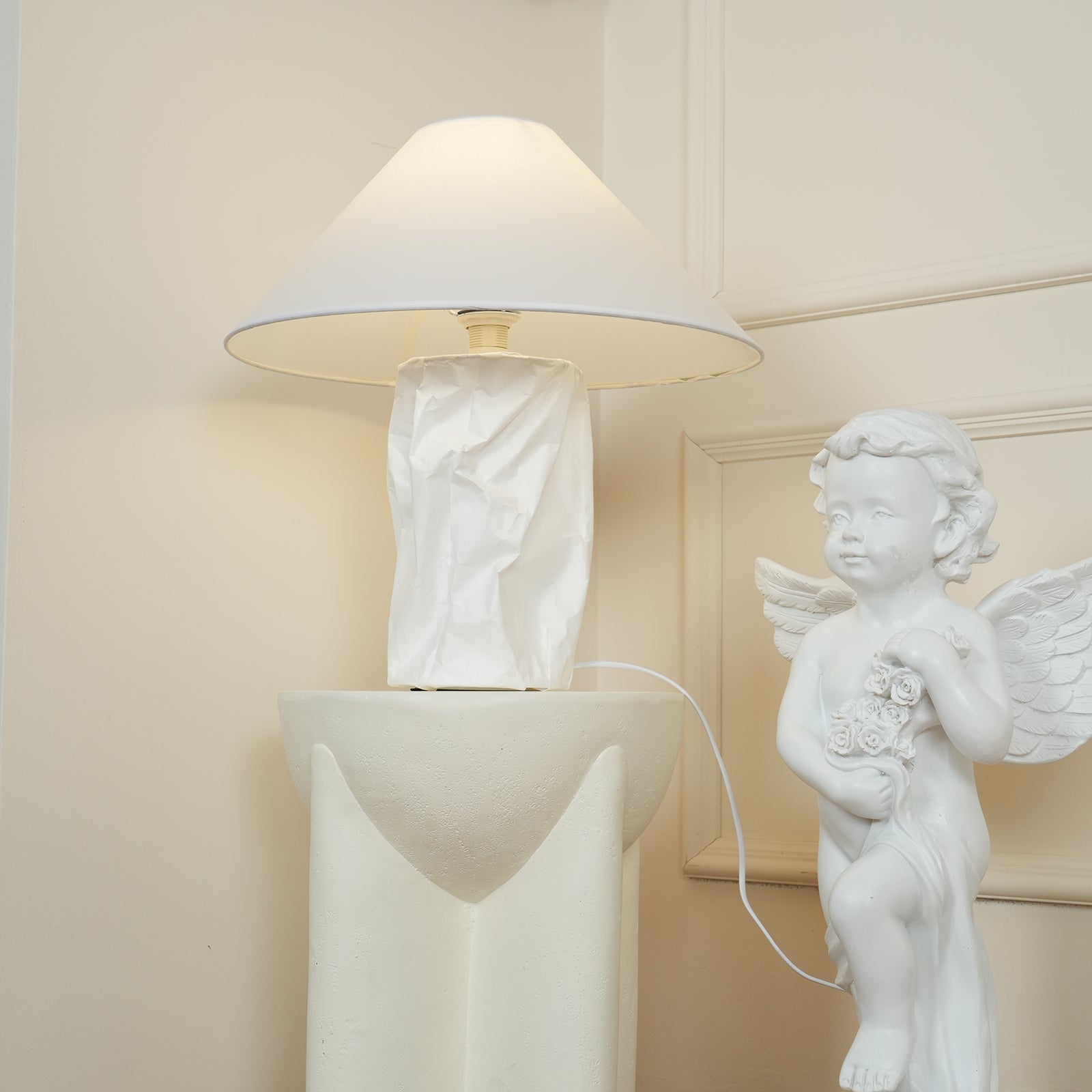 Aerius Paper Artistic Table Lamp - Neutral Decor