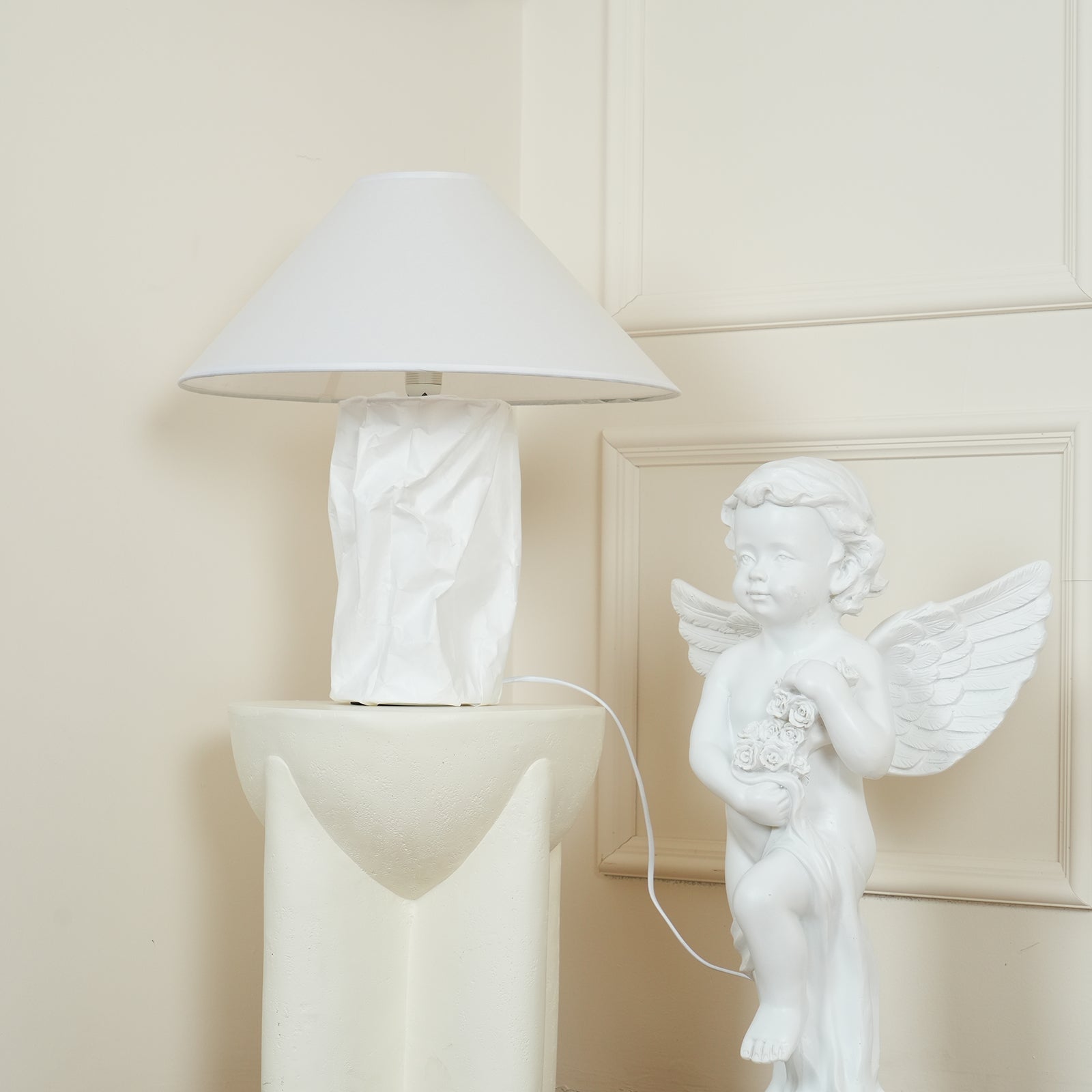 Aerius Paper Artistic Table Lamp - Neutral Decor