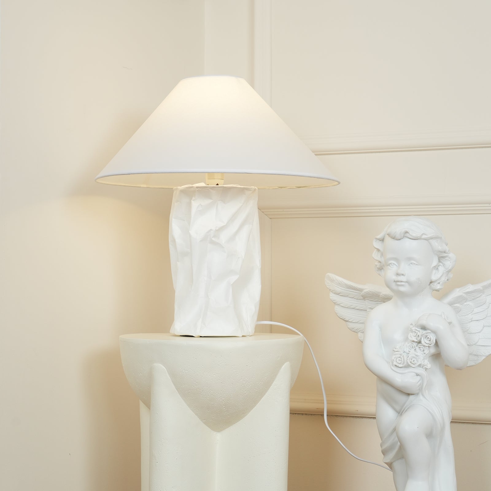 Aerius Paper Artistic Table Lamp - Neutral Decor
