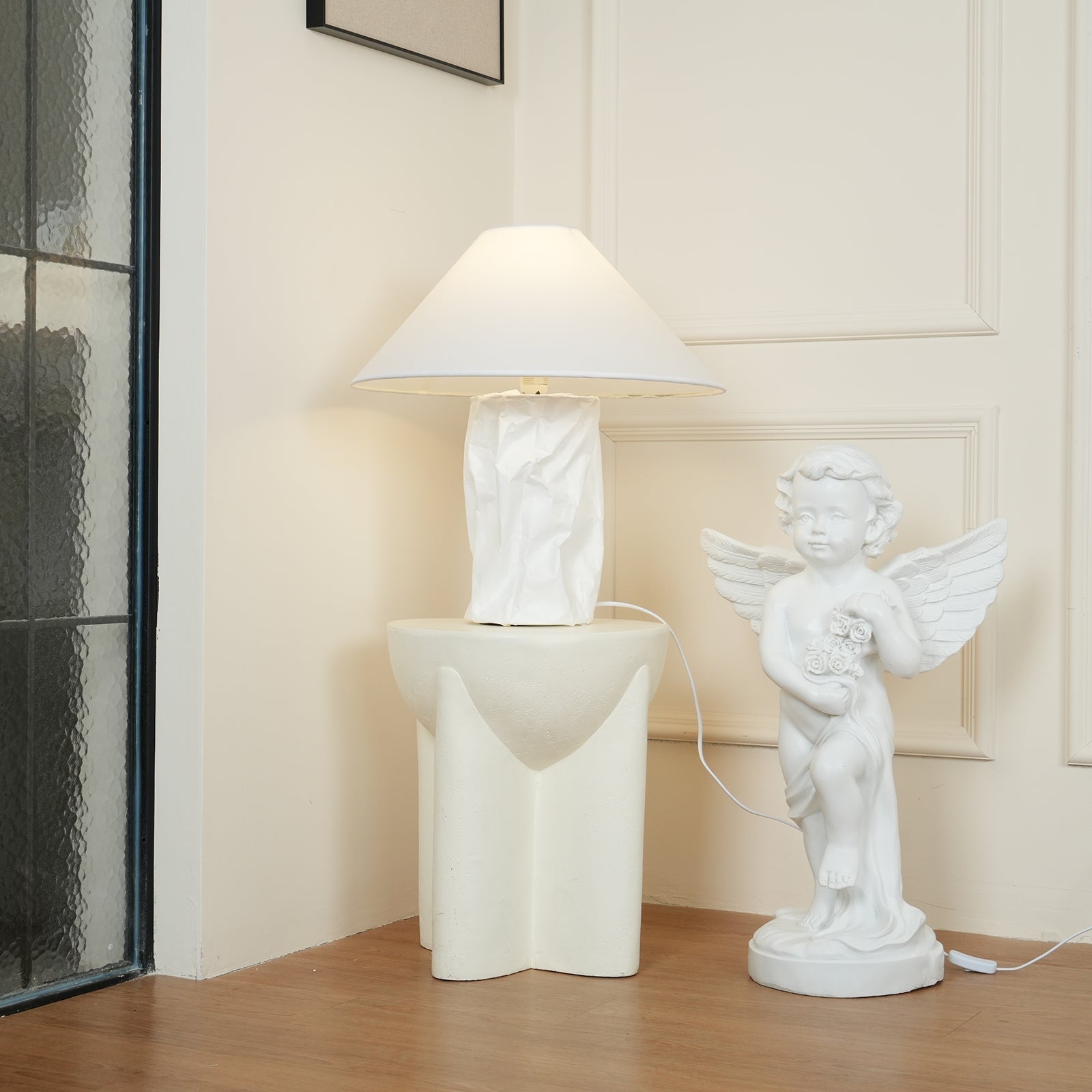 Aerius Paper Artistic Table Lamp - Neutral Decor