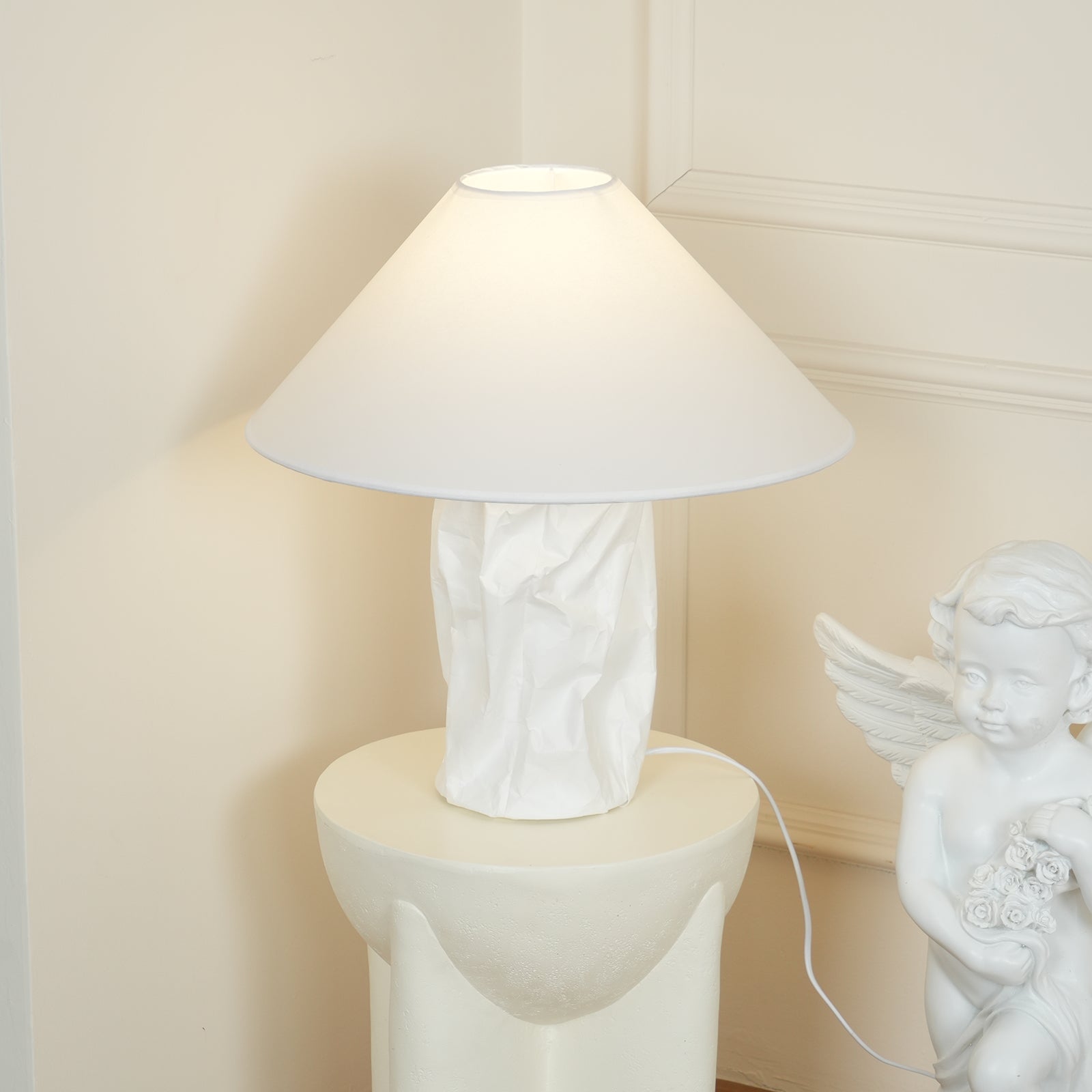Aerius Paper Artistic Table Lamp - Neutral Decor