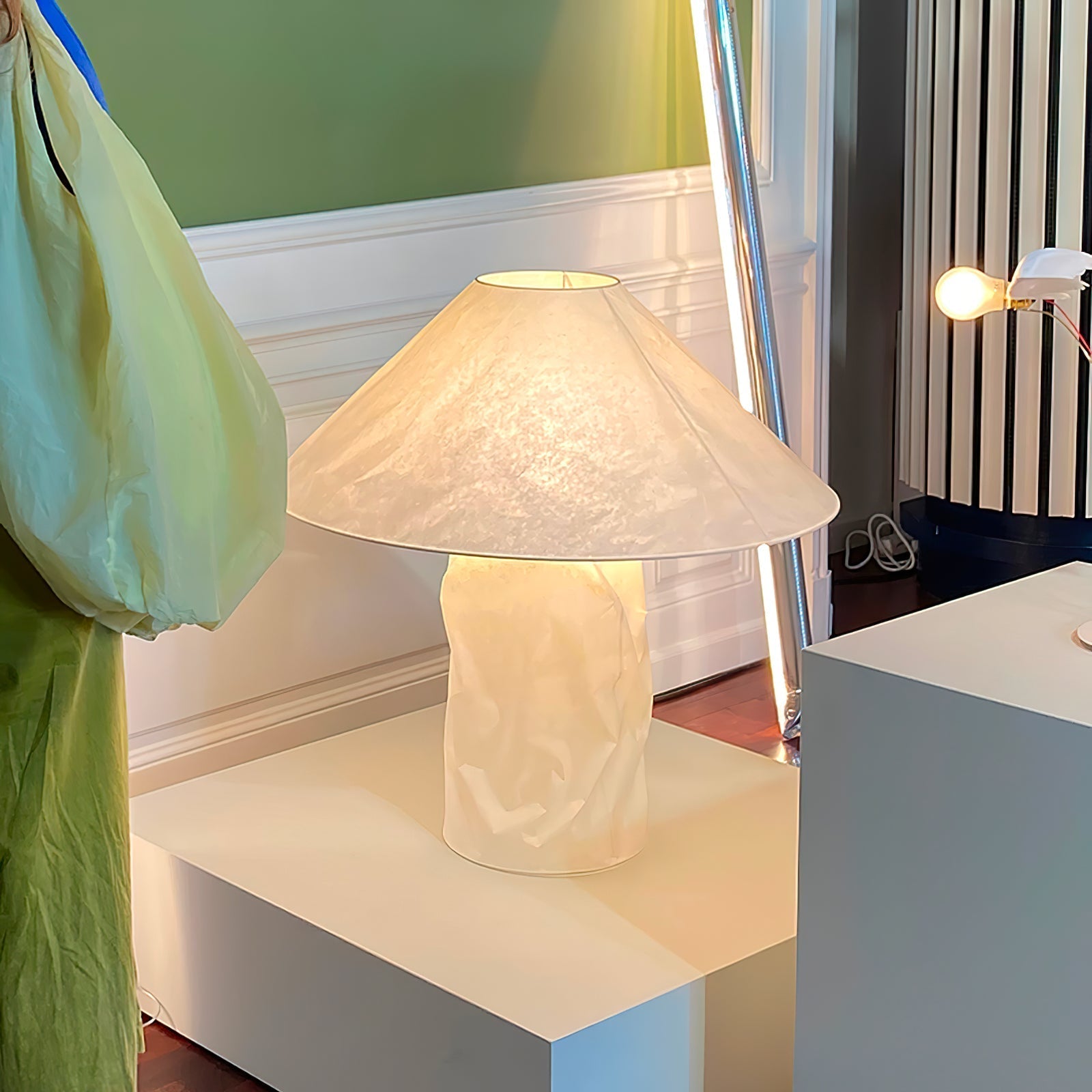Aerius Paper Artistic Table Lamp - Neutral Decor