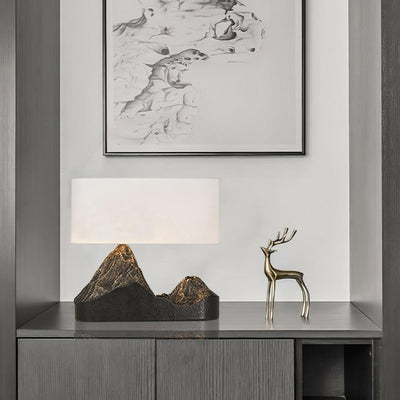 Della Natural Resin Table Lamp