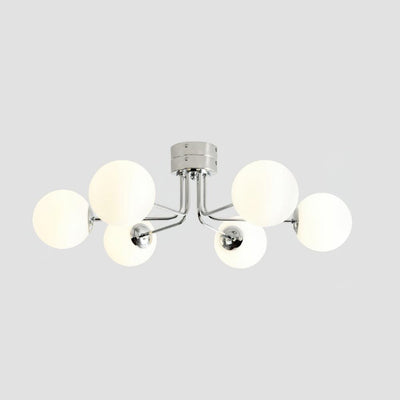 Othien Ceiling Lamp Gold White Globe