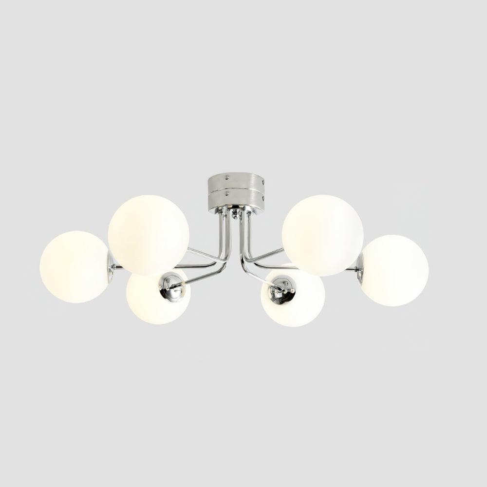 Othien Ceiling Lamp Gold White Globe