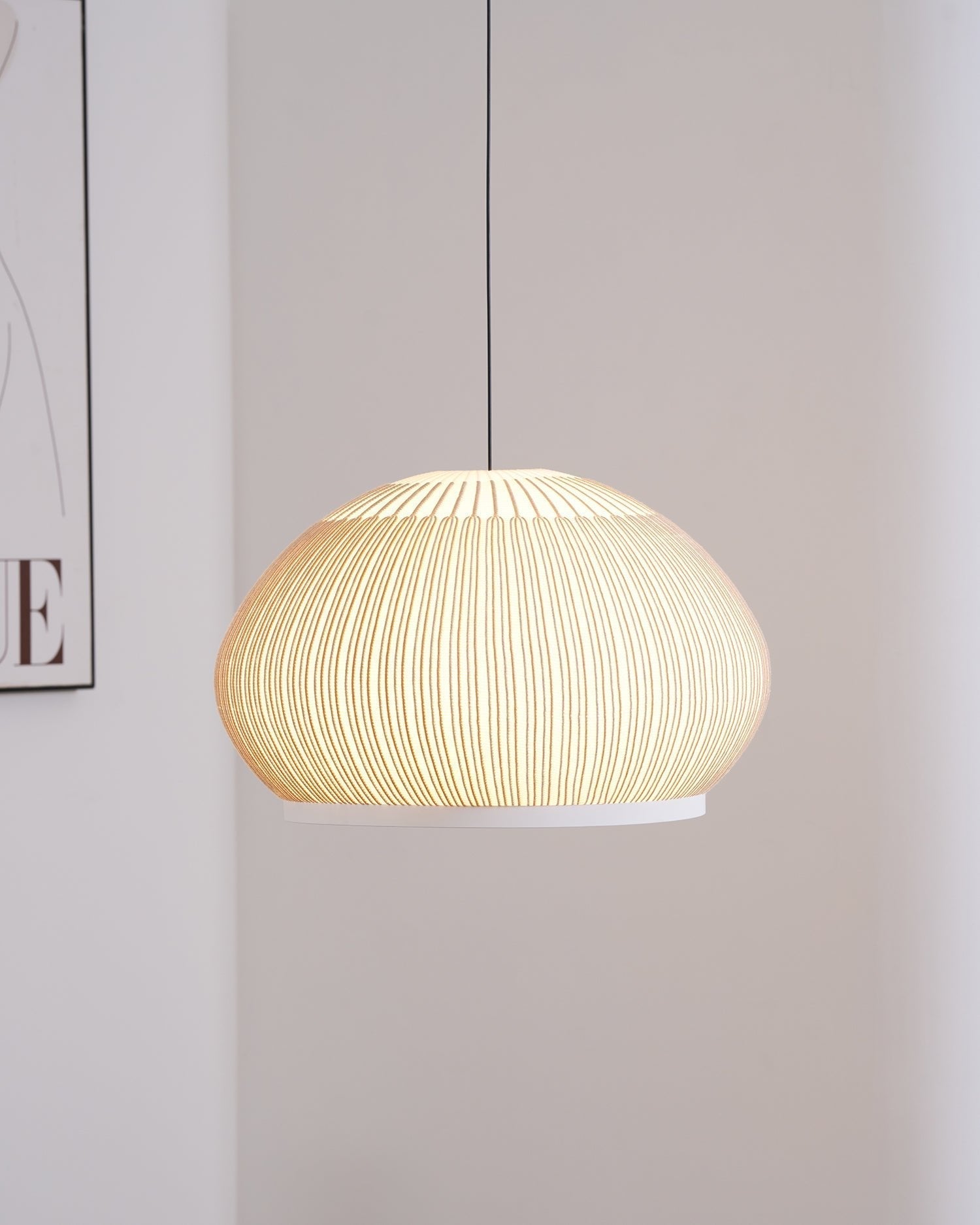 Lineiella Minimalist Fabric Pendant Light