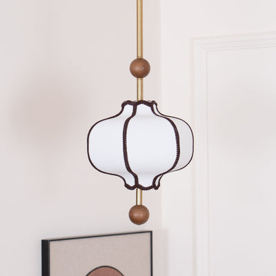 Miralielle Pendant Light Lantern Fabric for Living Room