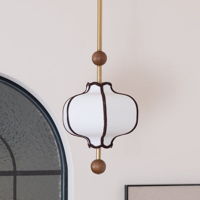 Miralielle Pendant Light Lantern Fabric for Living Room